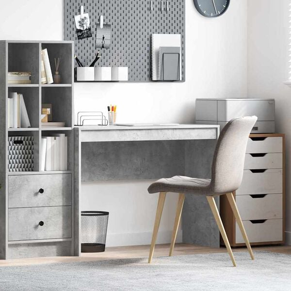 vidaXL Desk Concrete grey 100 x 40 x 76 cm Engineered wood