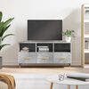 vidaXL TV Cabinet Concrete Grey 102x36x50 cm Engineered Wood