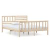 vidaXL Bed Frame without Mattress Small Double Solid Wood
