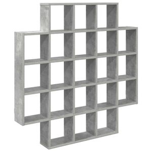 vidaXL Wall Shelf Concrete Grey 100 x 13 x 100 cm Engineered Wood