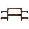 vidaXL TV Cabinet Smoked Oak 117x35x52 cm Engineered Wood