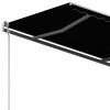 vidaXL Manual Retractable Awning with Posts 3x2.5 m Anthracite