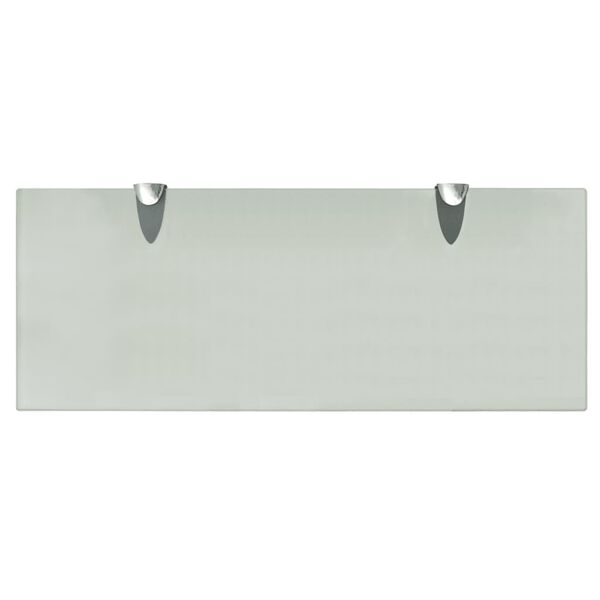 vidaXL Floating Shelves 2 pcs Glass 50x20 cm 8 mm