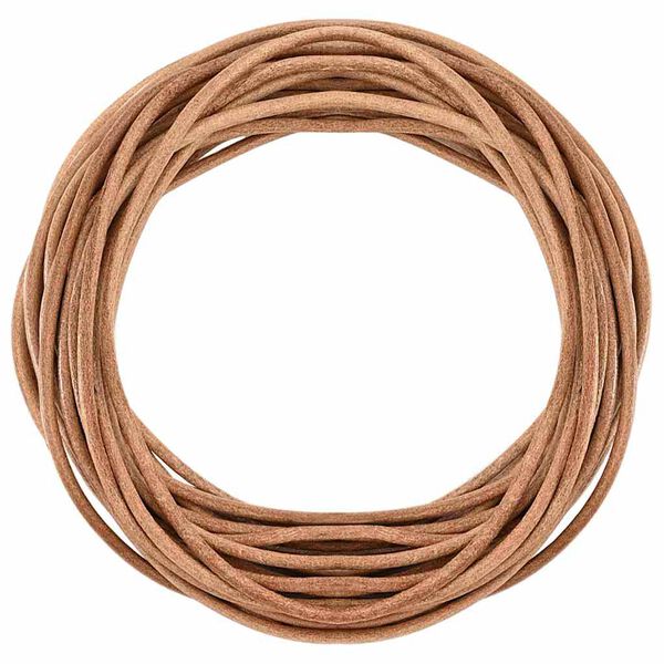 vidaXL Leather Cord Brown &Oslash;4 mm x 10 m Leather