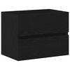 vidaXL Sink Cabinet Black oak 60 x 39 x 62 cm Engineered wood