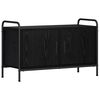 vidaXL TV Cabinet 79.5 x 33 x 50 cm Black Oak Engineered Wood