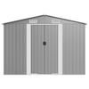 vidaXL Garden Shed Grey 257x779x181 cm Galvanised steel