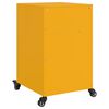 vidaXL Bedside Cabinets 2 pcs Mustard Yellow 36x39x59 cm Steel