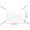 vidaXL Hay Nets 2 pcs Rectangular White 200x120 cm PP