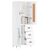 vidaXL Highboard White 69.5x34x180 cm Engineered Wood