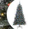 vidaXL Artificial Christmas Tree with 300 LEDs with Stand Green 180 cm