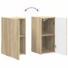 vidaXL TV Wall Cabinet Set 4 pcs Sonoma Oak Engineered Wood