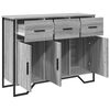 vidaXL Sideboard Grey Sonoma 97x32.5x74.5 cm Engineered Wood