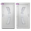 vidaXL Front Door White 88x200 cm PVC