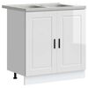 vidaXL Sink Base Cabinet Porto White 80 x 46 x 81.5 cm Engineered wood