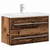 vidaXL Bathroom Sink Cabinet with Drawer Old Wood 80 x 38.5 x 48 cm
