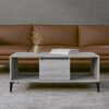 vidaXL Coffee Table Grey Sonoma 90x50x36.5 cm Engineered Wood