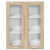 vidaXL Hanging Cabinet Sonoma Oak 80 x 31 x 100 cm Engineered Wood