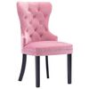 vidaXL Dining Chairs 2 pcs Pink Velvet