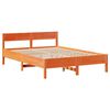 vidaXL Bed Frame without Mattress Wax Brown 140x200 cm Solid Wood Pine