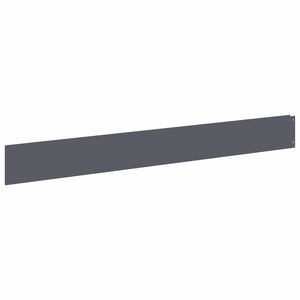 vidaXL Lawn Edging 10 pcs 100 x 12 cm Steel Anthracite