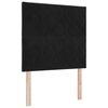 vidaXL LED Headboard with Headboard Black 90 cm Faux Leather