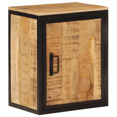 vidaXL Bathroom Cabinet 40x30x50 cm Solid Wood Mango and Iron