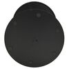 vidaXL Garden Table Round Black &Oslash;50x72 cm Steel