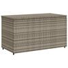 vidaXL Garden Storage Cabinet Grey 110x55x60.5 cm Poly Rattan