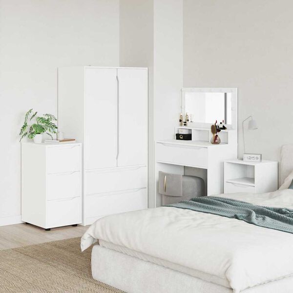vidaXL Storage Cabinet White 40 x 48 x 81 cm Engineered Wood