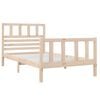 vidaXL Bed Frame without Mattress Single Solid Wood