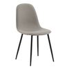 Venture Home Dining Chairs 2 pcs Polar Polyester Grey and Black