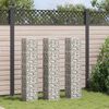 vidaXL Gabion Raised Beds 3 pcs 30x30x150 cm Iron