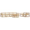 vidaXL Outdoor Sofa Set 7 pcs White
