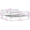 vidaXL Bed Frame with Headboard without Mattress 200x200 cm