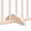 vidaXL Dog Gate with Door Foldable 10 Panels 800 cm Poplar Wood