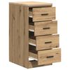 vidaXL Garage Storage Cabinet Artisan Oak 40x51x85 cm Solid Wood Pine