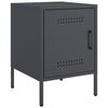 vidaXL Bedside Cabinets 2 pcs Anthracite 36x39x50.5 cm Steel