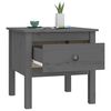 vidaXL Side Table Grey 50x50x49 cm Solid Wood Pine