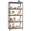 vidaXL 5-Layer Shelves 5 pcs Anthracite Steel&Engineered Wood