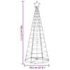 vidaXL LED Christmas Tree 200 LEDs Blue 180 cm