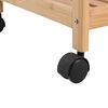 vidaXL Kitchen Trolley with Wheels Natural 46 x 38 x 76 cm Bamboo