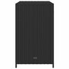 vidaXL Garden Storage Cabinet Black 83x45x76 cm Poly Rattan