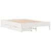 vidaXL Bed Frame without Mattress White 140x200 cm Solid Wood Pine