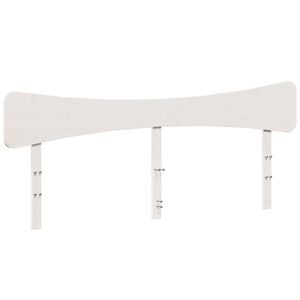 vidaXL Headboard White 200 cm Solid Wood Pine