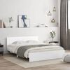 vidaXL Bed Frame without Mattress White 140x200 cm