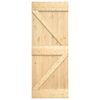 vidaXL Sliding Door with Hardware Set 70x210 cm Solid Wood Pine