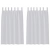 vidaXL Voile Curtain 2 pcs Light Grey 175 x 140 cm Polyester