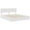 vidaXL Storage Bed with Headboard White 200 x 200 cm Engineered Wood