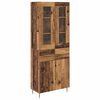 vidaXL Highboard 2 pcs Old Wood 69.5 x 34 x 180 cm Engineered Wood
